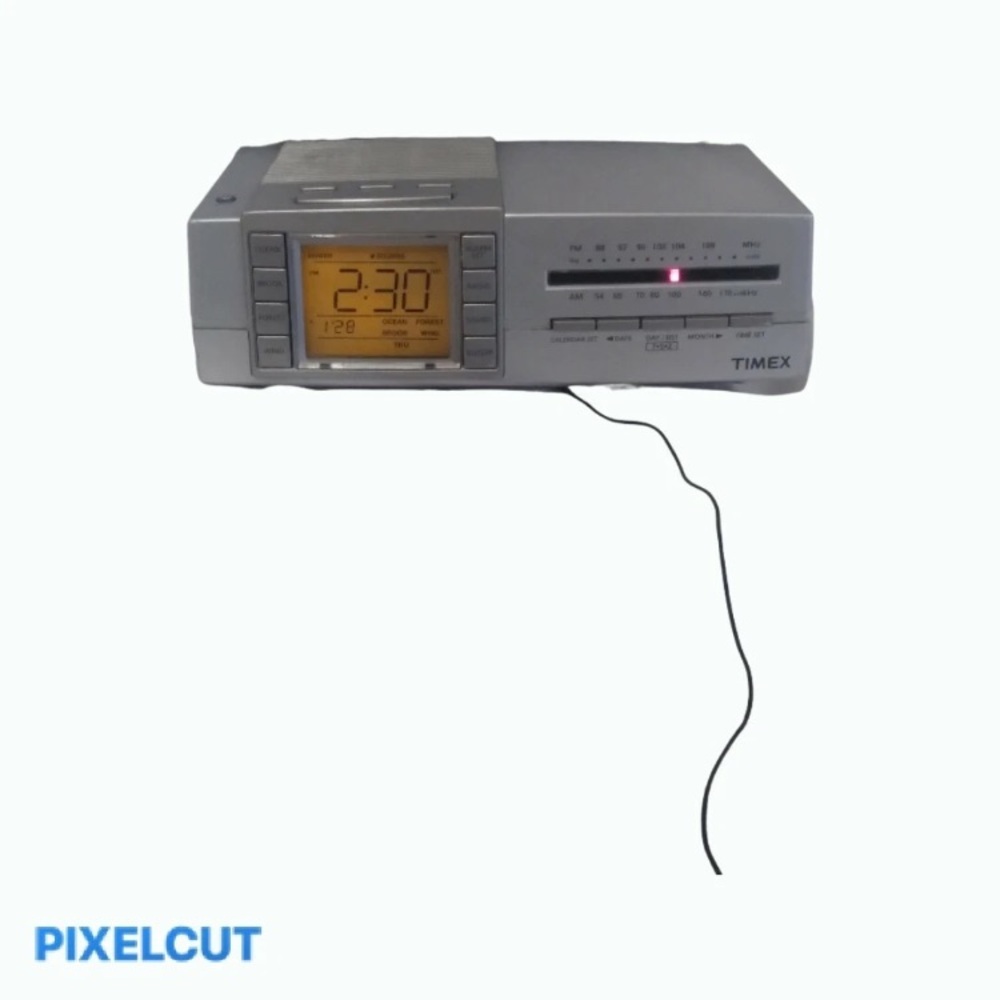 Timex AM/FM Alarm Clock Four Nature Sound Machine Model T434S